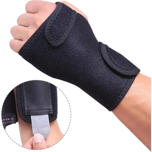 1Pc Adjust Steel Splint Wrist Brace Support Carpal Tunnel Mouse Hand Wristband Carpal Tunnel Splint Arthritis Sprains Brace