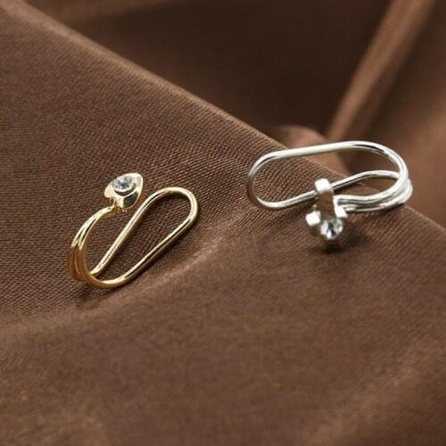 1 Pc Women Ear Cuff Star Love Heart Rhinestone Pearl U-Shaped Non Piercing Earring Ear Bone Clip Jewelry Gift Korean Ear Clips