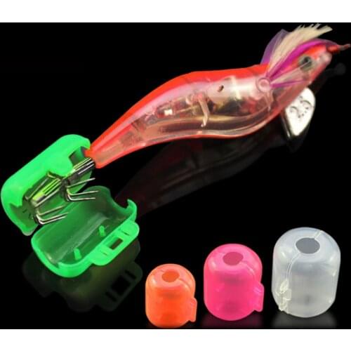10PCS Plastic Fishing Lure Hook Protector Cover Fish Jig Hook Caps Bonnets Case for Saltwater Freshwater Fishing Random Color