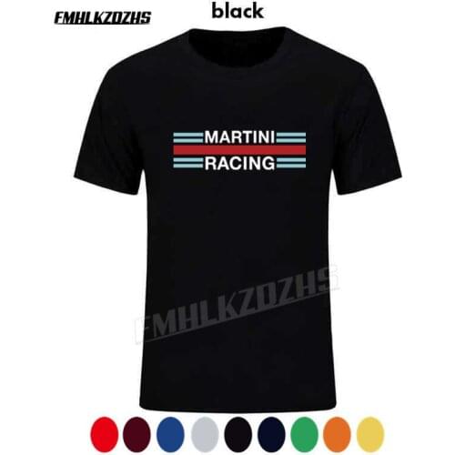 100% Cotton Retro Martini Racinger Classic Le Mans Vintage Mens Womens Christmas Gift T-Shirt Fashion T Shirts Short sleeve H145