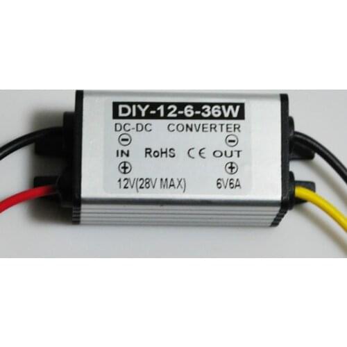 12V24V(9V-28V) Step Down 6V 6A DC-DC Converter Module Buck Power Converter Car Supply adapter Voltage Regulator Waterproof