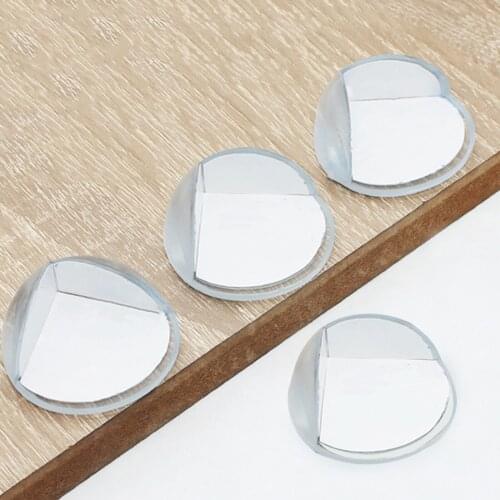 4Pcs 40mm PVC Desk Table Guard Edge Child Safety Corner Protector Protection Cover Safe Cushion with Double Side Adhesive Tape