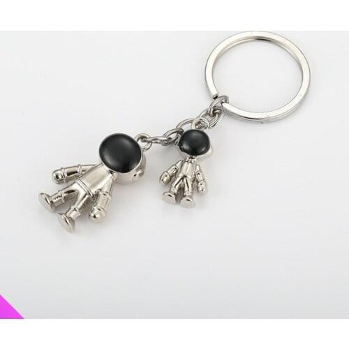 Spaceman pendant keychain 3D backpack buckle men and women daily necessities gift alloy 4 model 2021 new