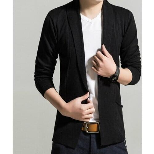 MRMT 2021 Brand Autumn Winter Mens Sweaters Long Repair Young Students Shirt for Male Pure Color Sweater Jacket