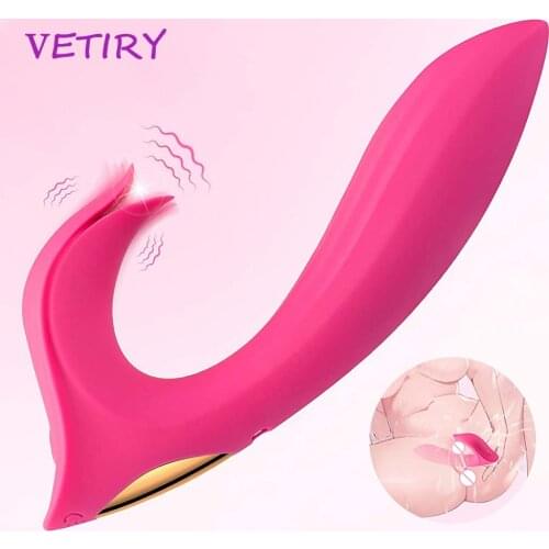 VETIRY Dildo Penis Vibrator Prostate Massager G-Spot Vibrator Vagina Clitoris Stimulator Sex Toys For Men Women Nipples Massager