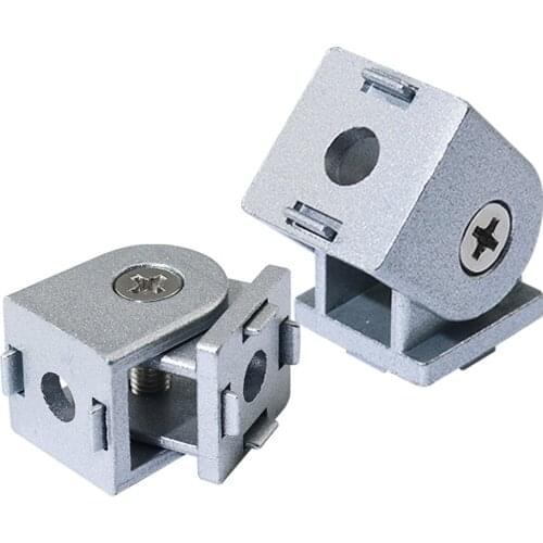 Zinc Alloy Flexible Pivot Joint Connector for Aluminum Extrusion Profile 2020 3030 Series Slot 6/8mm