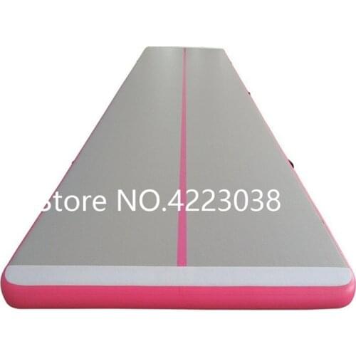 Free shipping 4*1*0.2m Gymnastic Air Track Tumbling Mat with Free Pump for Home Use, Cheerleading, Water, Park and Beach
