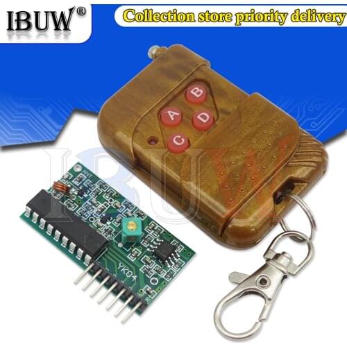 IC 2262/2272 4 Channel 315Mhz Key Wireless Remote Control Kits Receiver module For arduino