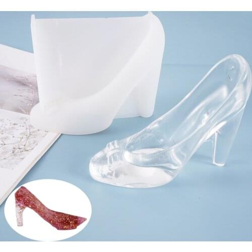 Crystal Epoxy resin silicone Mold High Heels Princess Crystal Shoe Set Decoration Silicone Mold Art Supplies Artist Making
