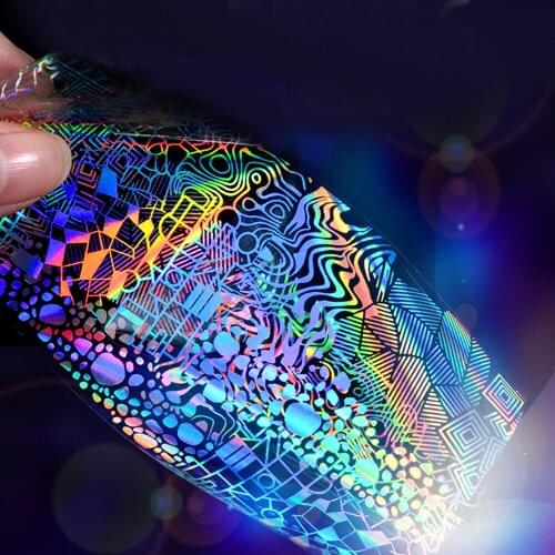 Laser Star Nail Vinyls Nail Stencils Hollow Nail Sticker Nail Art Tools for DIY 8pcs/set