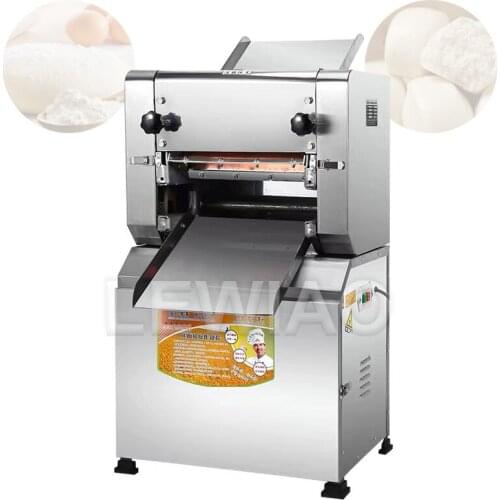 Noodle Press Machine Automatic Commercial Stainless Steel Electric Pasta Maker Machine Dough Cutter Dumpling Skin Machine 220V