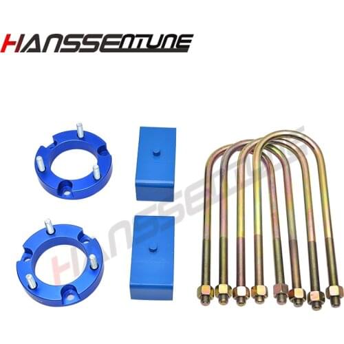 HANSSENTUNE 4x4 Accesorios 32mm Leveling Lift Kit 2.5" Front Lift spacers and 2" Rear Lift block For RANGER/BT50 T6 2012