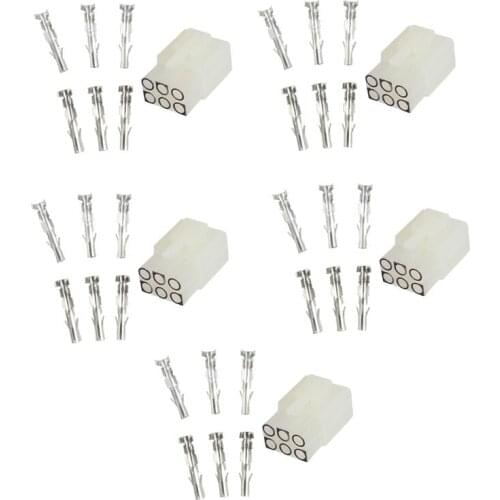 Wholsale 5pcs 6p 6pin Power Cable Connector Plug Cord Adapter For YAESU FT757 FT747 FT840 FT-857D FT-897D Radio Walkie Talkie