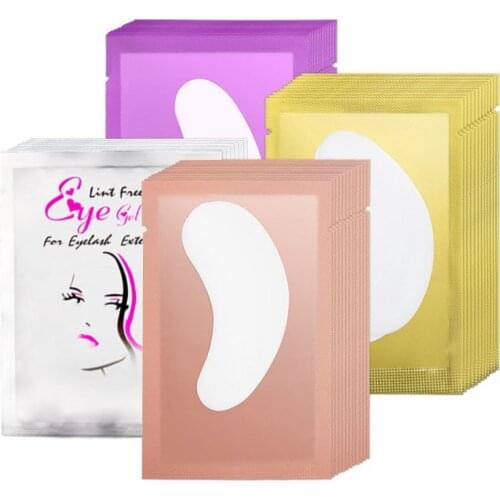 Eye Lashes Pad Easy To Operate Gel Patch Grafting Under Eye Patches Makeup Tools 20/50/100/200/500 Pairs Best Quality