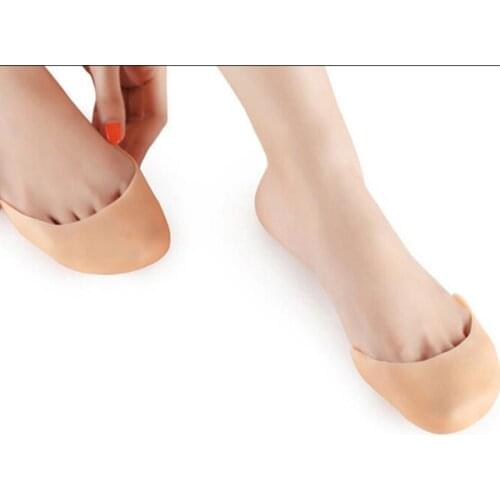 Wholesale New 1Pair Nude Pro Silicone Gel Ballet Pointe Shoes Forefoot Toe Dance Pads Protect Breathable Hot Sale