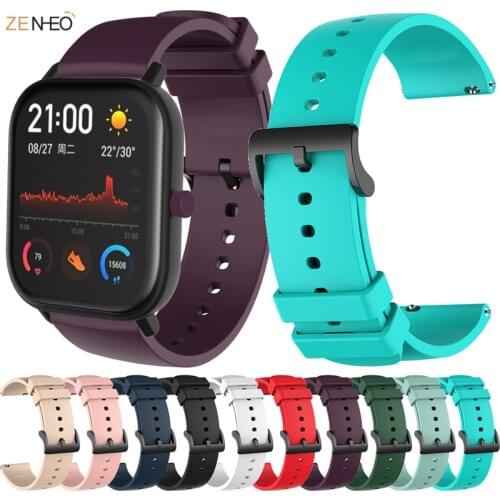 ZENHEO Original Soft Silicone Strap for Xiaomi Amazfit GTS Smart Wristband for Huami Amazfit GTR 42mm Wrist Strap Bracelet