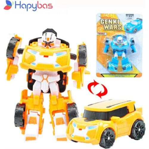 Transformation Robot Car Educational Learning Model Building Kits Plastic Transform Toy Kids Gift