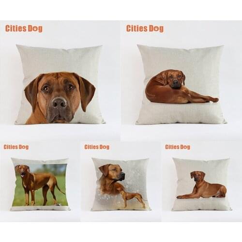Rhodesian Ridgeback Dog pillow covers decorative cushion covers for sofa Pillows Animal dogs pillowcase cushions cover home deco