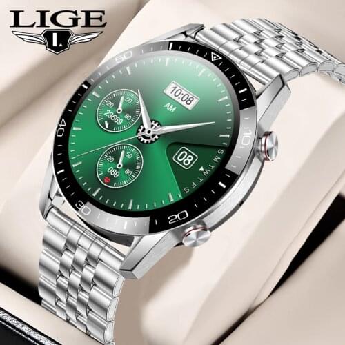 LIGE Smart Watch Men Full Touch Bluetooth Call Smartwatch Women IP68 Waterproof Sports Fitness Men Bracelet For IOS Android