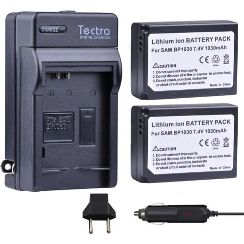 Tectra BP1030 BP 1030 BP-1030 Battery+LCD USB Charger for Samsung NX1100 NX-300M NX300 NX500 NX1000 NX200 NX210 Batteries