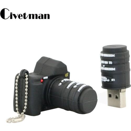 Pendrive 128GB Camera USB Flash Drive 8GB 16GB 32GB 64GB USB Stick Memoria CLE USB Classic Key Thumb U Disk Creative School Gift