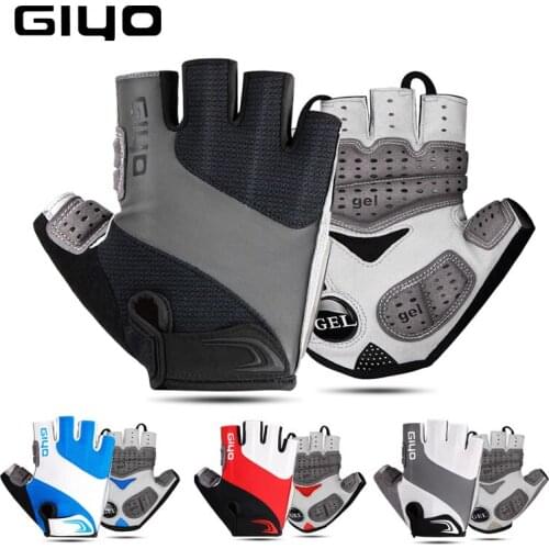 GIYO Bicycle Gloves Half Finger Outdoor Sports Gloves For Men Women Gel Pad Breathable MTB Road Racing Riding Cycling Gloves DH