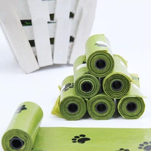 Y55D Eco-Friendly Biodegradable Dog Waste Poop Bags Home Kitchen Trash Bag
