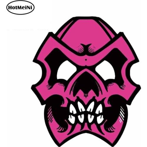 HotMeiNi 13cm x 12.8cm for Bobby Pink Skull Funny Car Stickers and Decals Trunk Bumper Car Wrap Vinyl Decoration