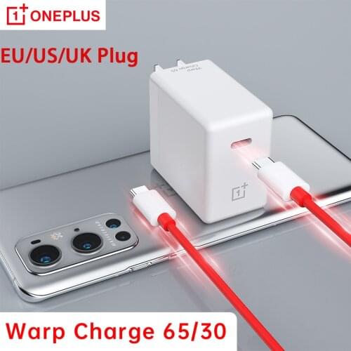 Oneplus 9 Pro 9r 8t Warp Charger 65w 65 Eu US Uk Fast Charge One Plus 8t+ 5g 8 T 9pro 65 W Cargador Chargeur Usb Type C Port