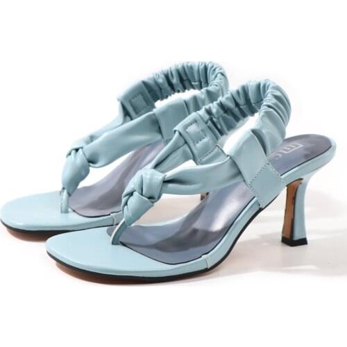 New Gladiator Sandals High Heels Shoes Fall Best Street Look Females Round head Open Toe Clip-On Strappy Sandals Women hh226