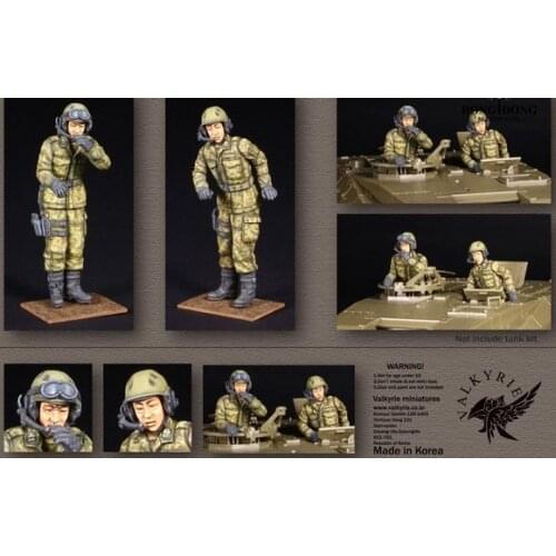 1/35 Scale Modern Tank Crew 2 People Resin Model Kit Figure Free Shipping