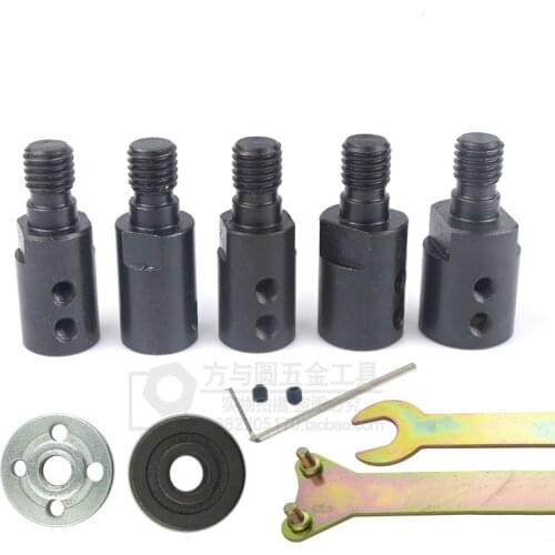1 set M10 5/8/10/12mm drill Spindle Adapter Grinding Polishing Shaft Motor Bench Grinder Saw blade adapter Connecting rod sleeve