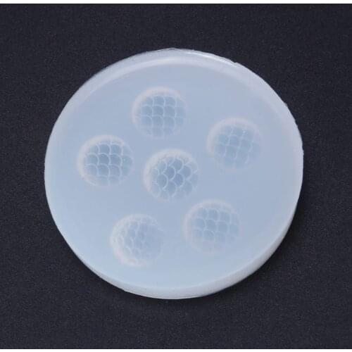 12mm Round Fish Scales Bead UV Resin Casting Mold Silicone Mold Jewelry Making Dropshipping