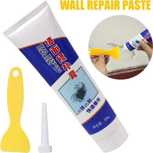 250g Wall Repairing Ointment Universal Mending Paste Repair Cream Grout Beautiful Sealant for Cracked Peeled Holes Wall Scraper
