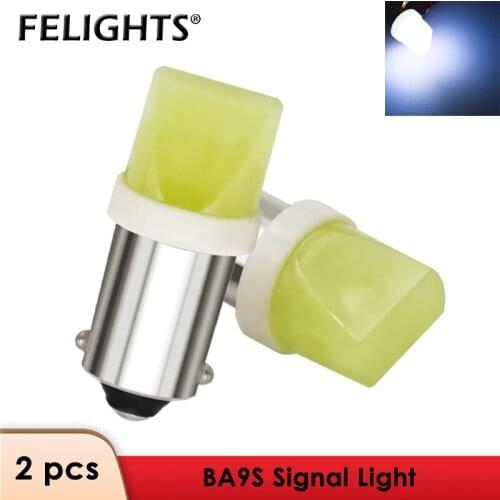 2x BA9S T4W LED light bulb H6W interior Car LED License Plate lights COB 3D DC12V Auto Wedge Marker Dome Reading Door Lamp 6000K