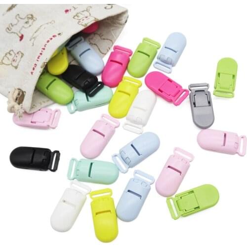 5Pcs Plastic Baby Pacifier Clips Jewelry Making Pacify Soother Holder For Baby Feeding Accessories Tools Multi Colors