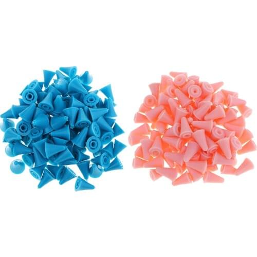 50Psc Rubber Knit Knitting Needles Point Protectors Stoppers for DIY Craft Sewing Needlework Tools - 18x220mm