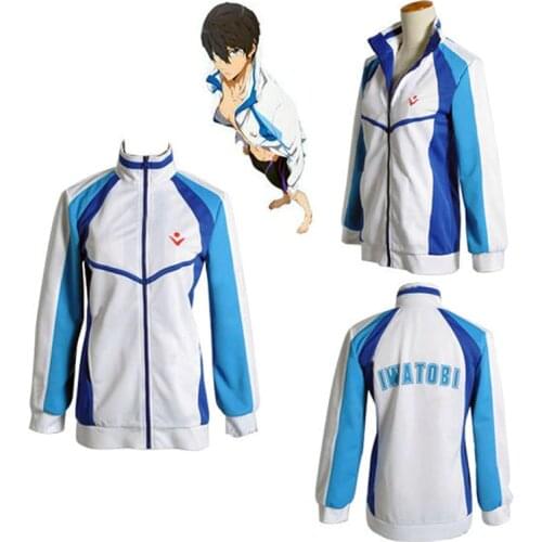 Anime Free! Iwatobi Haruka Nanase Cosplay Costume Jacket Unisex Hoodie High School Sportswear