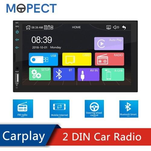 X2 Car Radio 2 Din Autoradio Android auto Carplay Car Stereo receiver Bluetooth FM Power Aux Input MP5 Player For VW Toyo