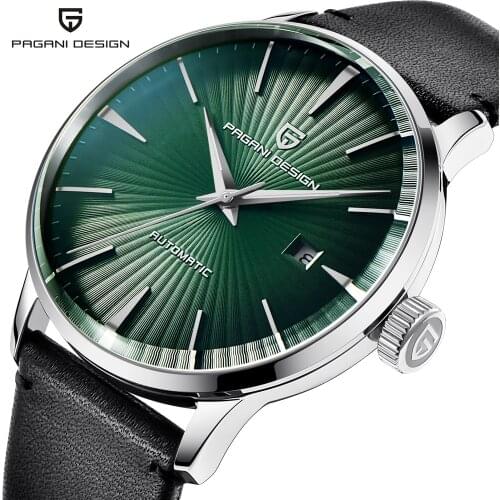 PAGANI DESIGN Top Brand Fashion casual Men Watches Waterproof Genuine Leather Strap Automatic Mechanical Watch Relogio Masculino