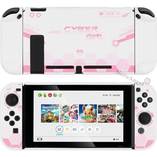 For Nintendo Nintend Switch Case NS NX Console Protective Hard Case Shell for Nintendos Switch New Pink Girl Mecha Warrior Case