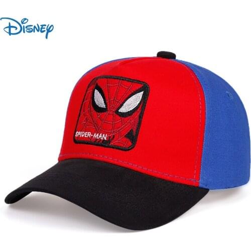 Disney Marvel Hat Spider Childrens Hat Baby Boys Girls Multicolor Superhero Hip Hop Outdoor Hat Suitable for 3-8 Years Old