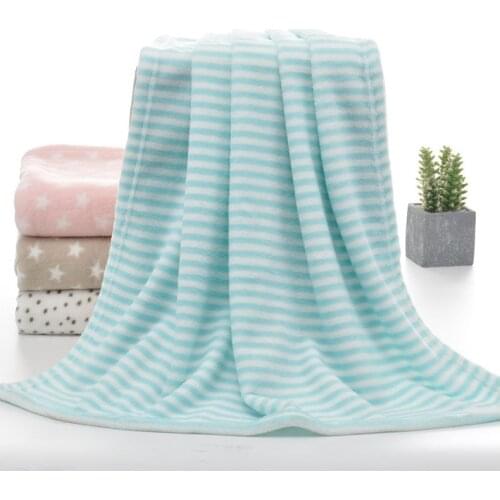 100*75cm Baby Blankets Soft Newborn Grain Fluffy Coral Thermal Swaddle Wrap Toddler Kids Sofa Bedding Blankets for Child Quilts