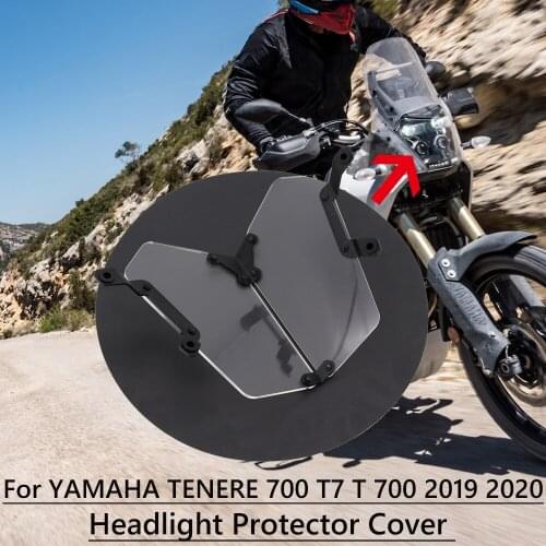 For YAMAHA TENERE 700 T7 T 700 2019 2020 Acrylic Motorcycle Accessories PVC Transparent Headlight Guard Tenere 7 Headlight Cover