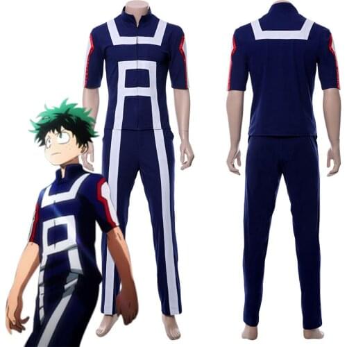 Hot Anime My Hero Academia Cosplay Costume Boku no Hero Bakugou Katsuki Todoroki Shouto Sportswear School Uniforms