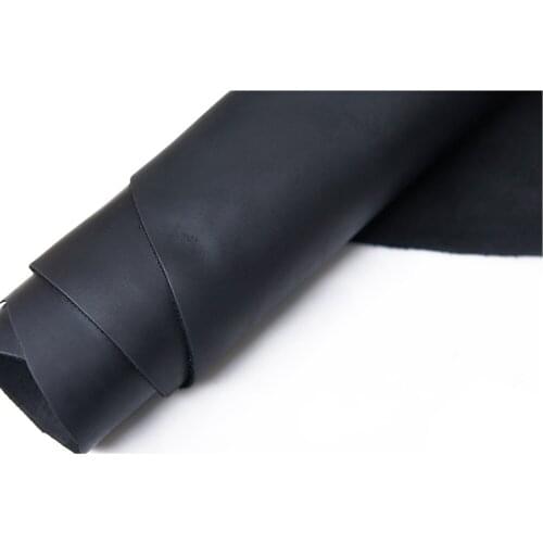 Black Color Crazy Horse Tooling Leather Cowhide for Tooling/Crafts/Sewing Hobby Workshop