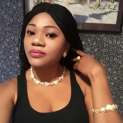 Fani Exquisite Dubai gold-color Jewelry Set Brand Nigerian Woman Wedding Jewelry Set African Beads Bridal Jewelry Set Wholesale