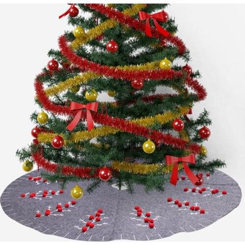 New year christmas decor Christmas tree skirt dress up atmosphere decoration DIY christmas decorations for home 1pcs FZ327