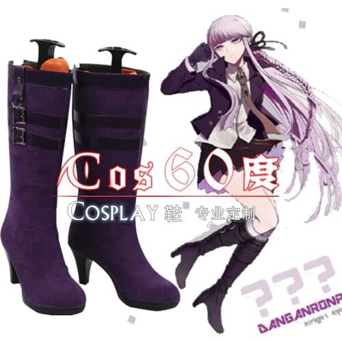 Danganronpa Dangan Ronpa Kirigiri Kyoko Cosplay Boots Shoes S008