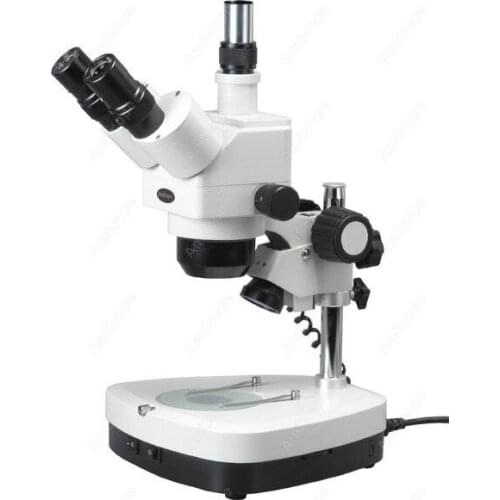 Student Trinocular Stereo Zoom Microscope--AmScope Supplies 10X-60X Student Trinocular Stereo Zoom Microscope